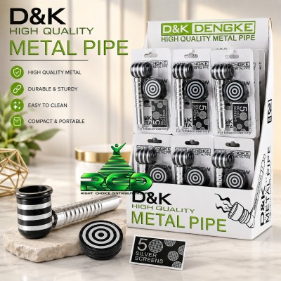METAL PIPE COMBO SET (PIPE+ GRINDER+ SCREEN) - MP85 24CT/PACK